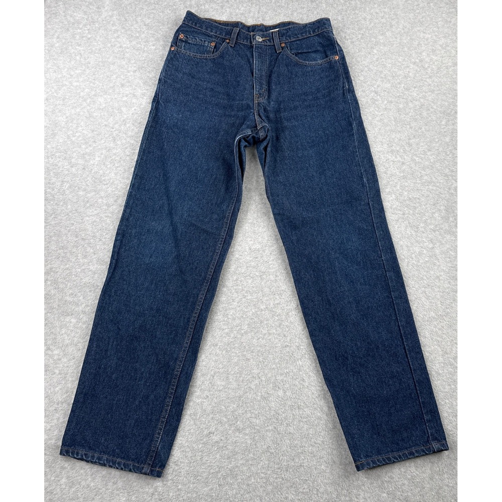 Vintage 90's Levis 505 Blue Denim Jeans Mens Size 32×32 Fits 30x31 Red Tab
